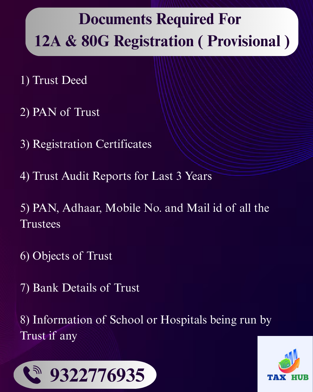 12A 80G Registration ( Provisional )